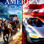 America 1776 to 2026 vertical