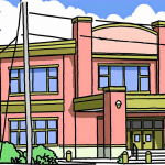 Gardner PD Headquarters - comic