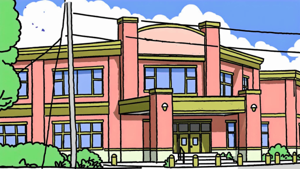 Gardner PD Headquarters - comic
