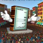 Open checkbook with title 1380