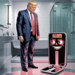 Trump and bathroom scale