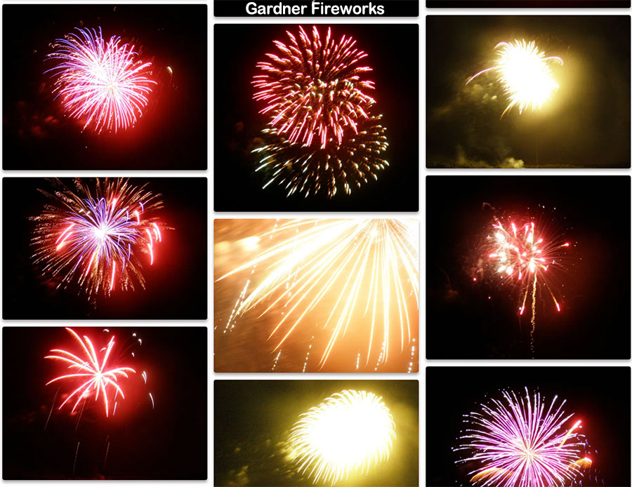 Gardner MA Fireworks Gallery