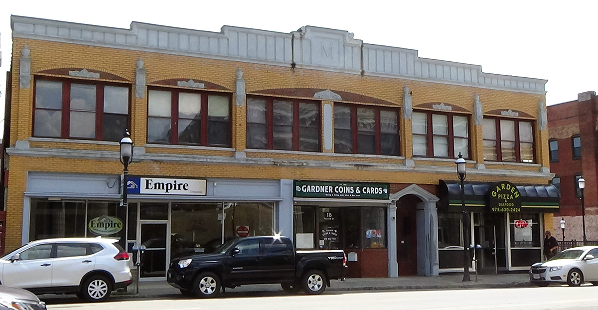 Gardner Coins and Cards, Empire Management, Garden Pizza downtown Gardner MA
