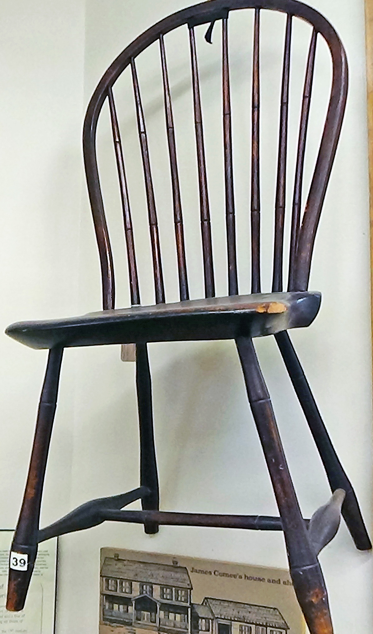 gardnersoldestchair-1200 Oldest chair made in Gardner circa 1800 by James Comee