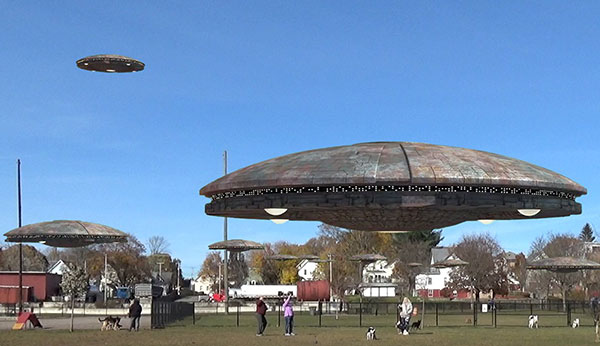 Aliens at Gardner MA Dog Park
