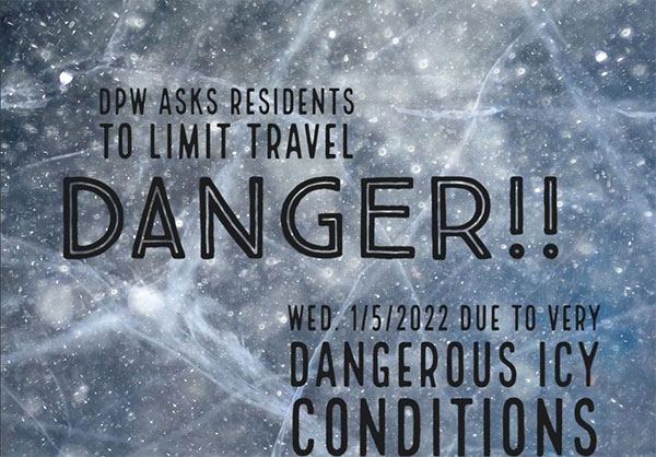 Ice on the Road 1-5-22