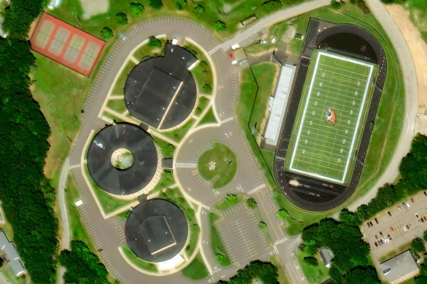 Gardner High School from space