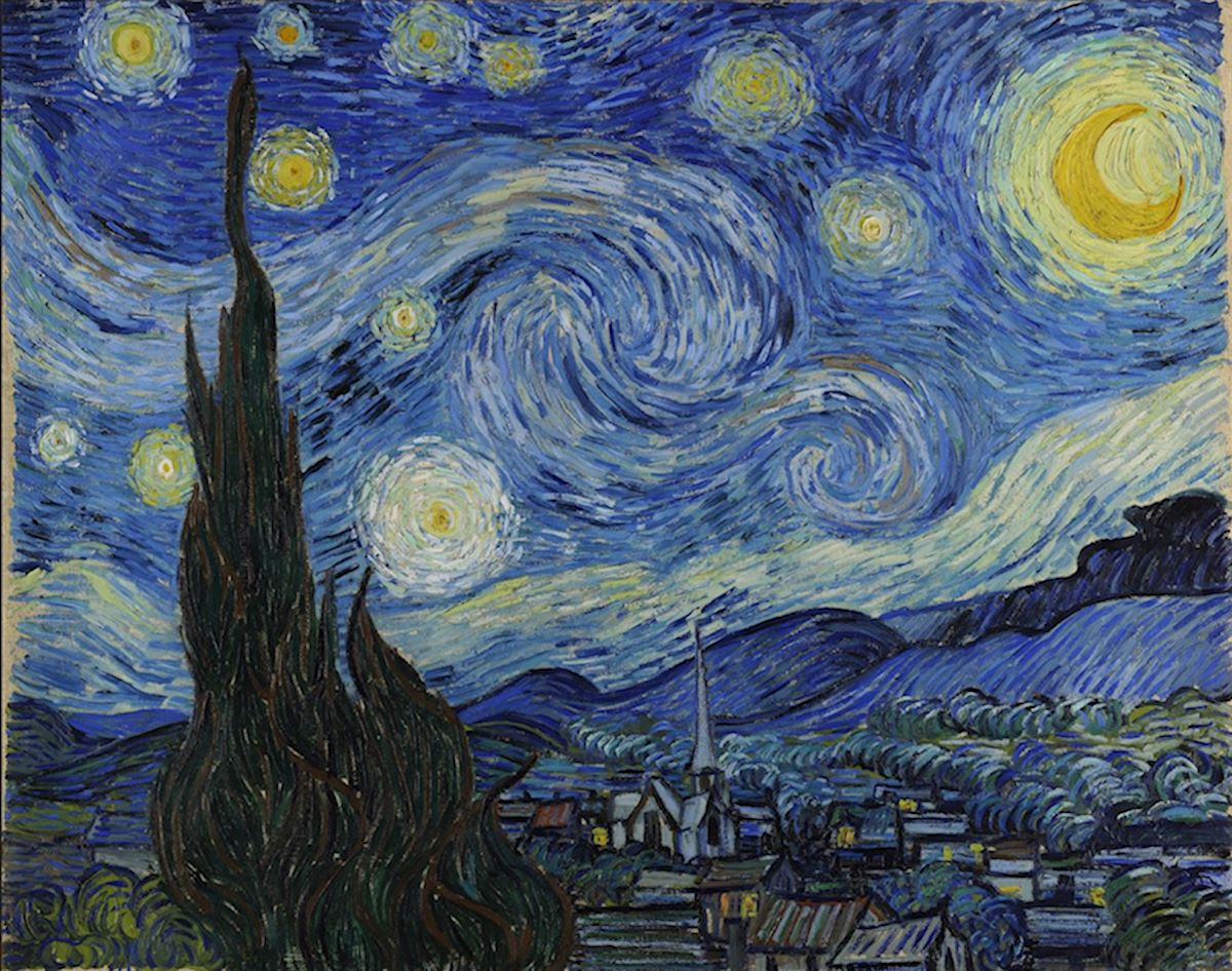 actual Van Gogh Starry Night 1
