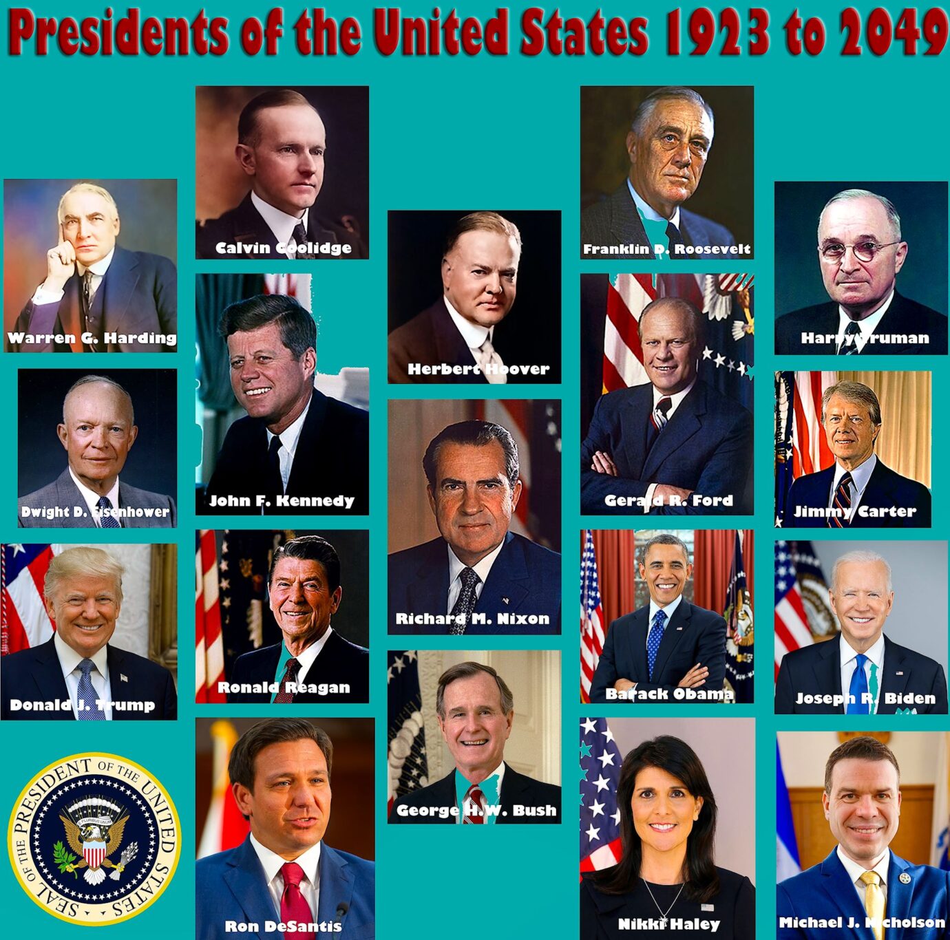 Presidents 1923 to 2049 1