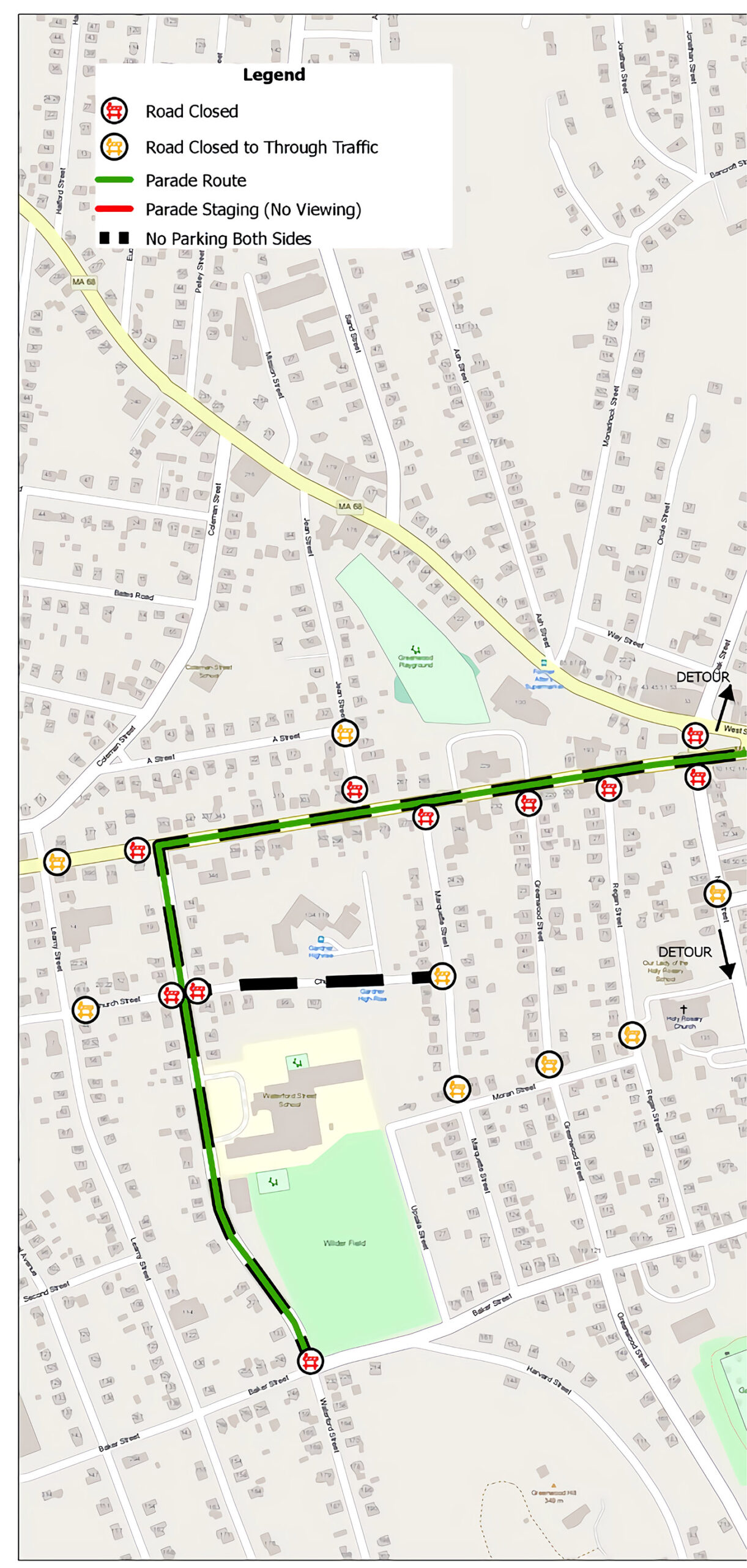 Parade Map End