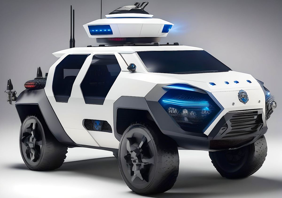 Police SUV Futuristic rev