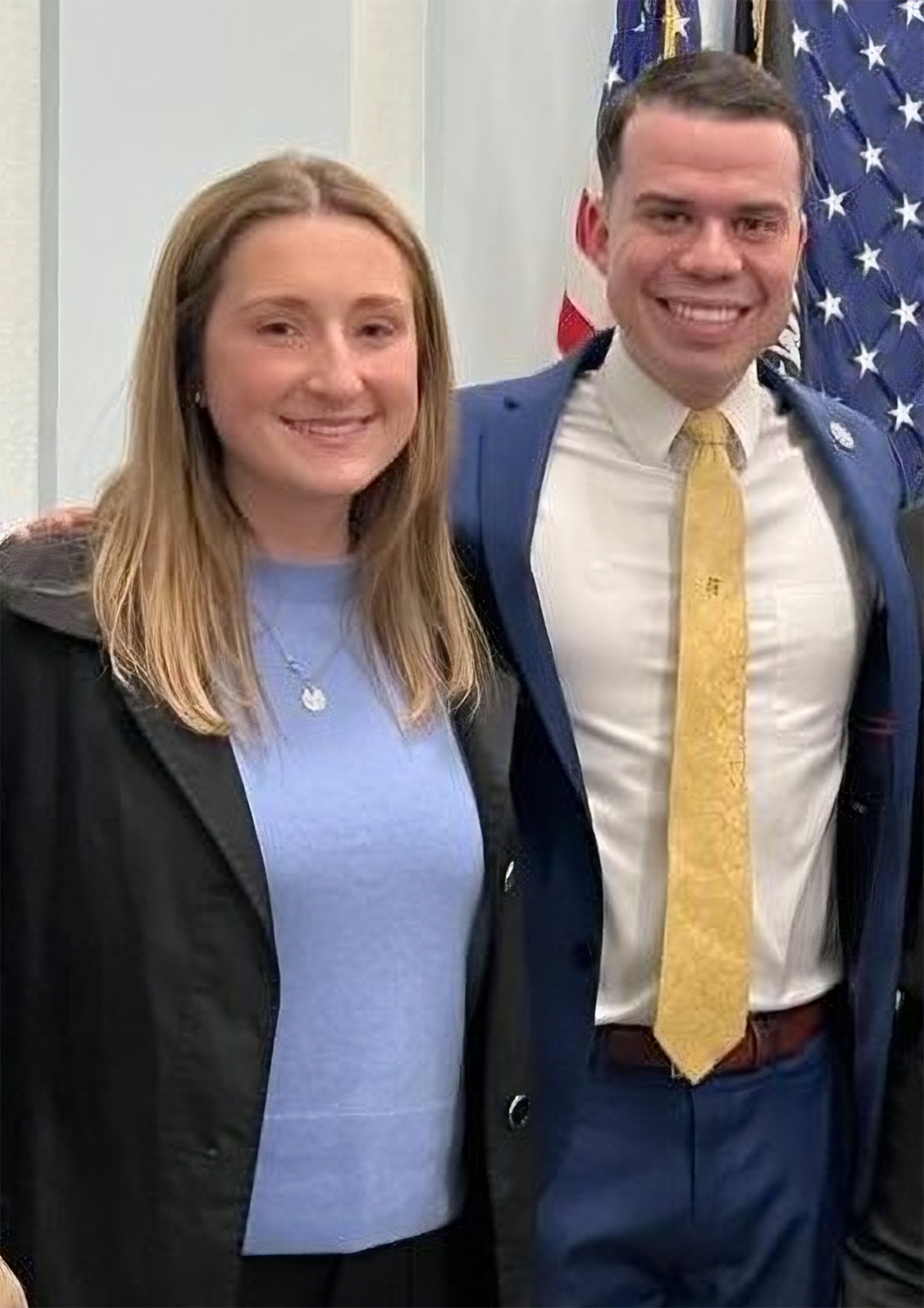 Katie Jablonski and Mayor Nicholson