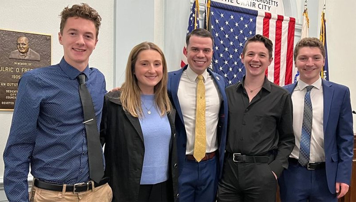 mayor nicholson and interns