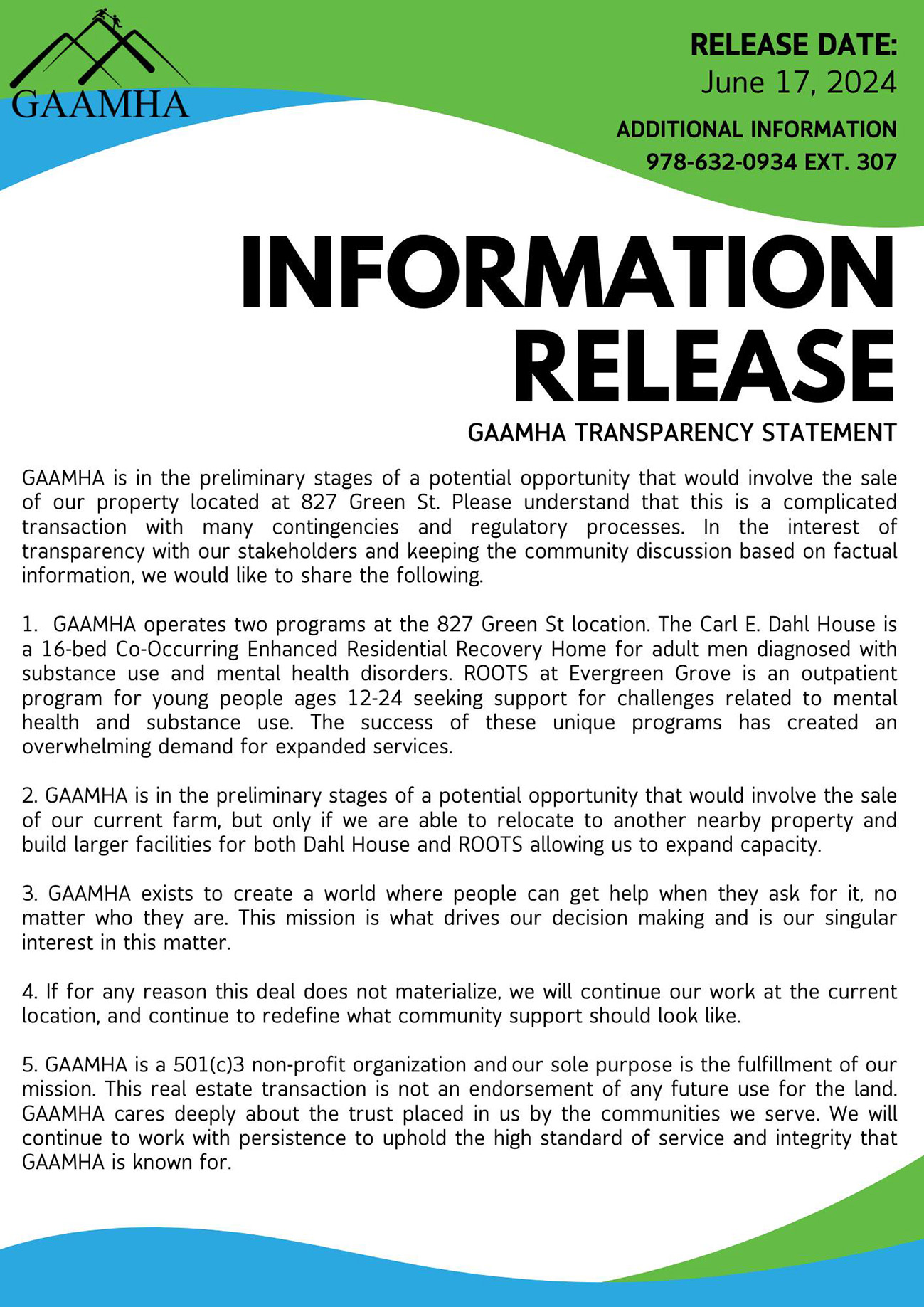 GAAMHA Press Release 6 17 24 1200