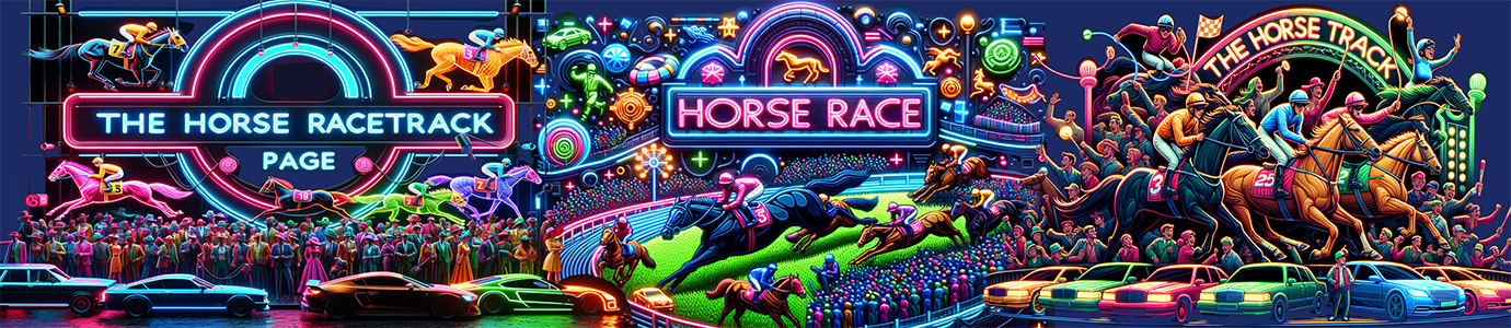 Horse Racetrack Page Top Banner 1380