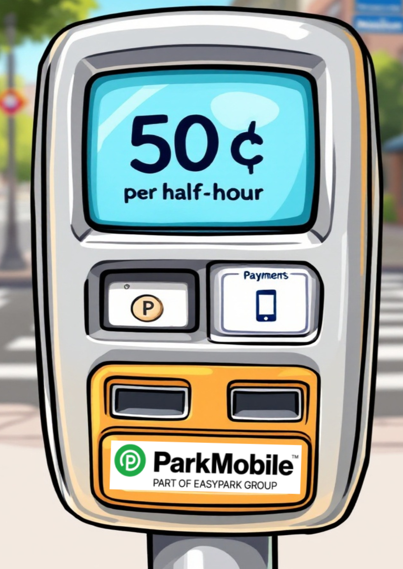 Parking meters Downtown Gardner