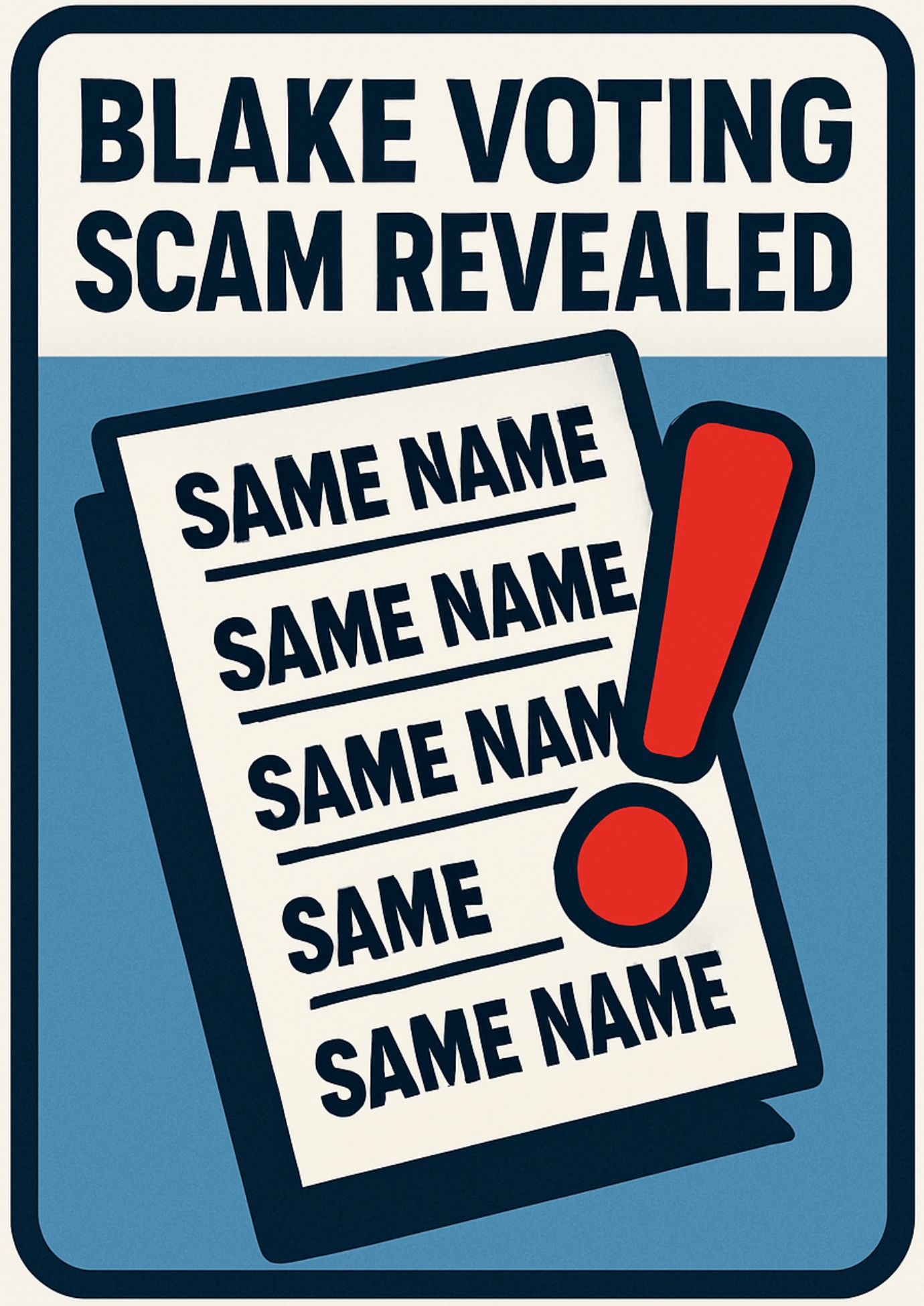 Blake Voting Scam Revealed 1380