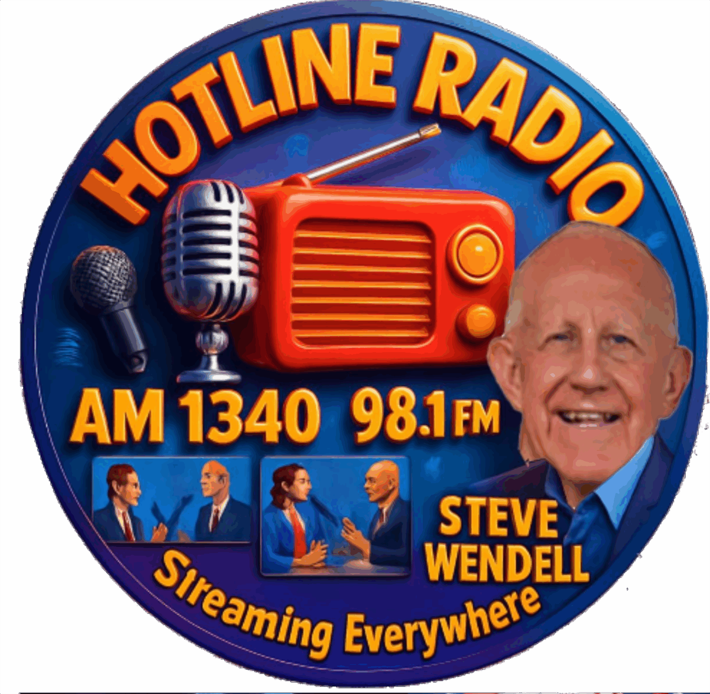 Hotline circle transparent