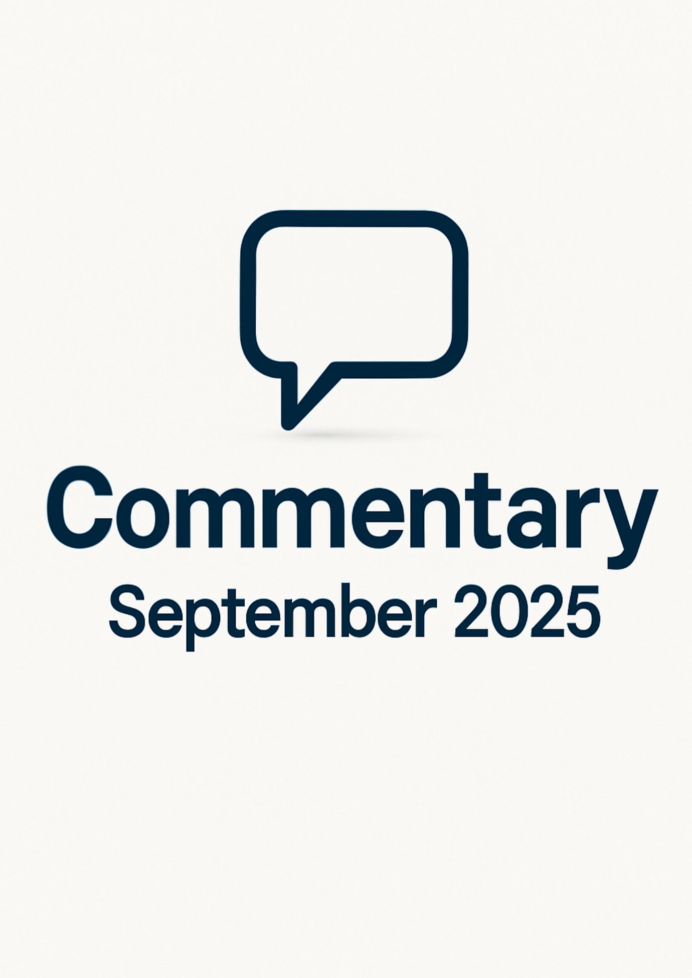 Commentary September 2025
