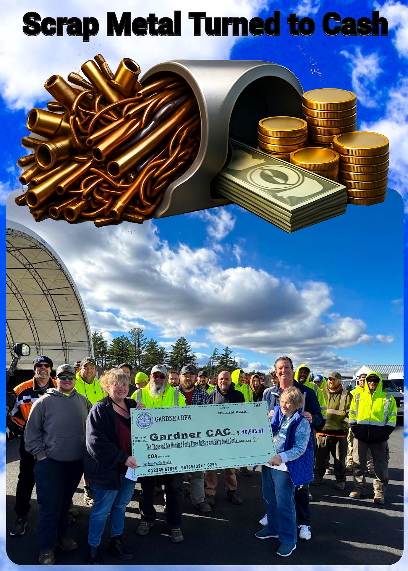 DPW Scrap Metal Turned to Cash