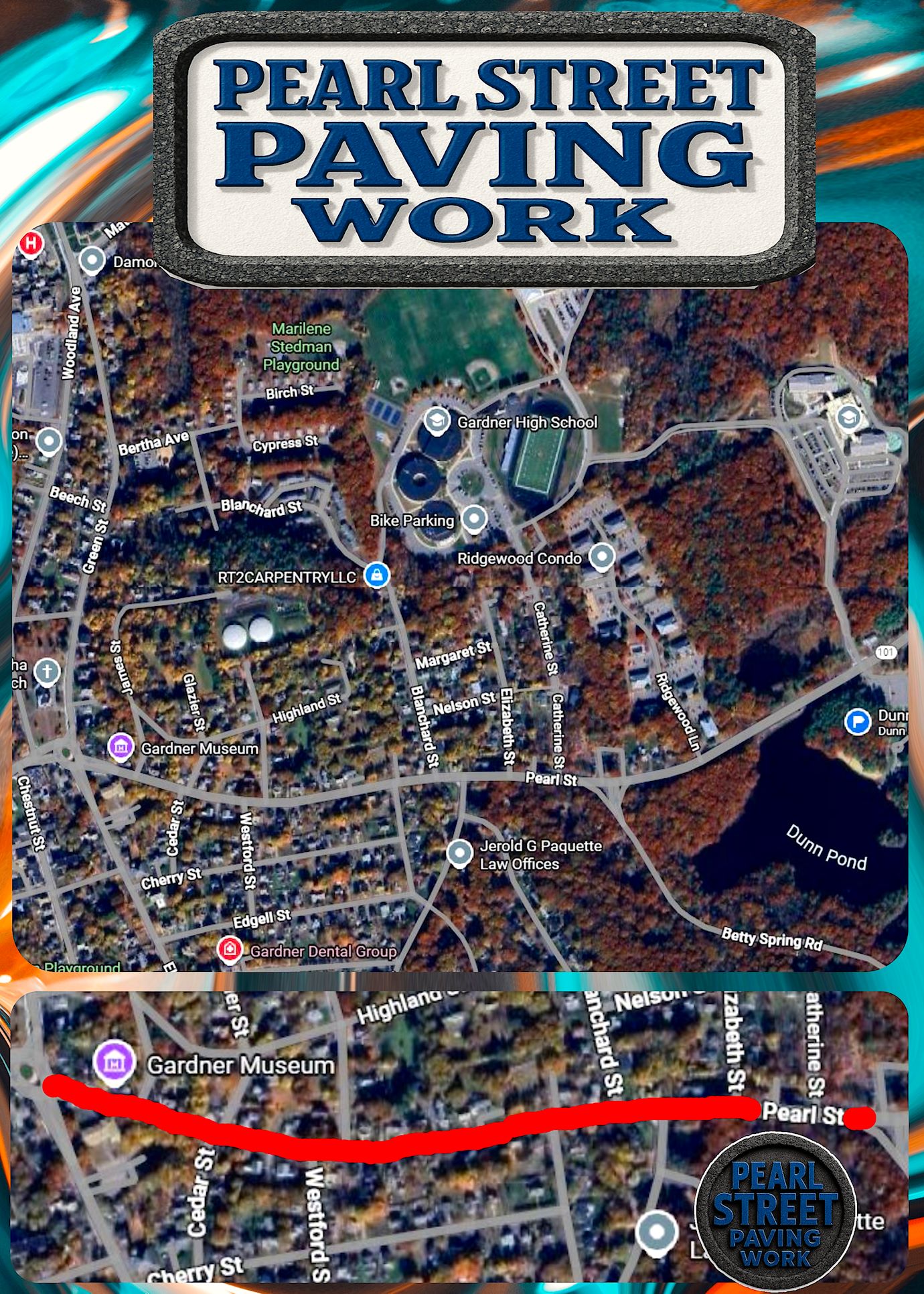 Pearl Street Paving Work for 11 15 25