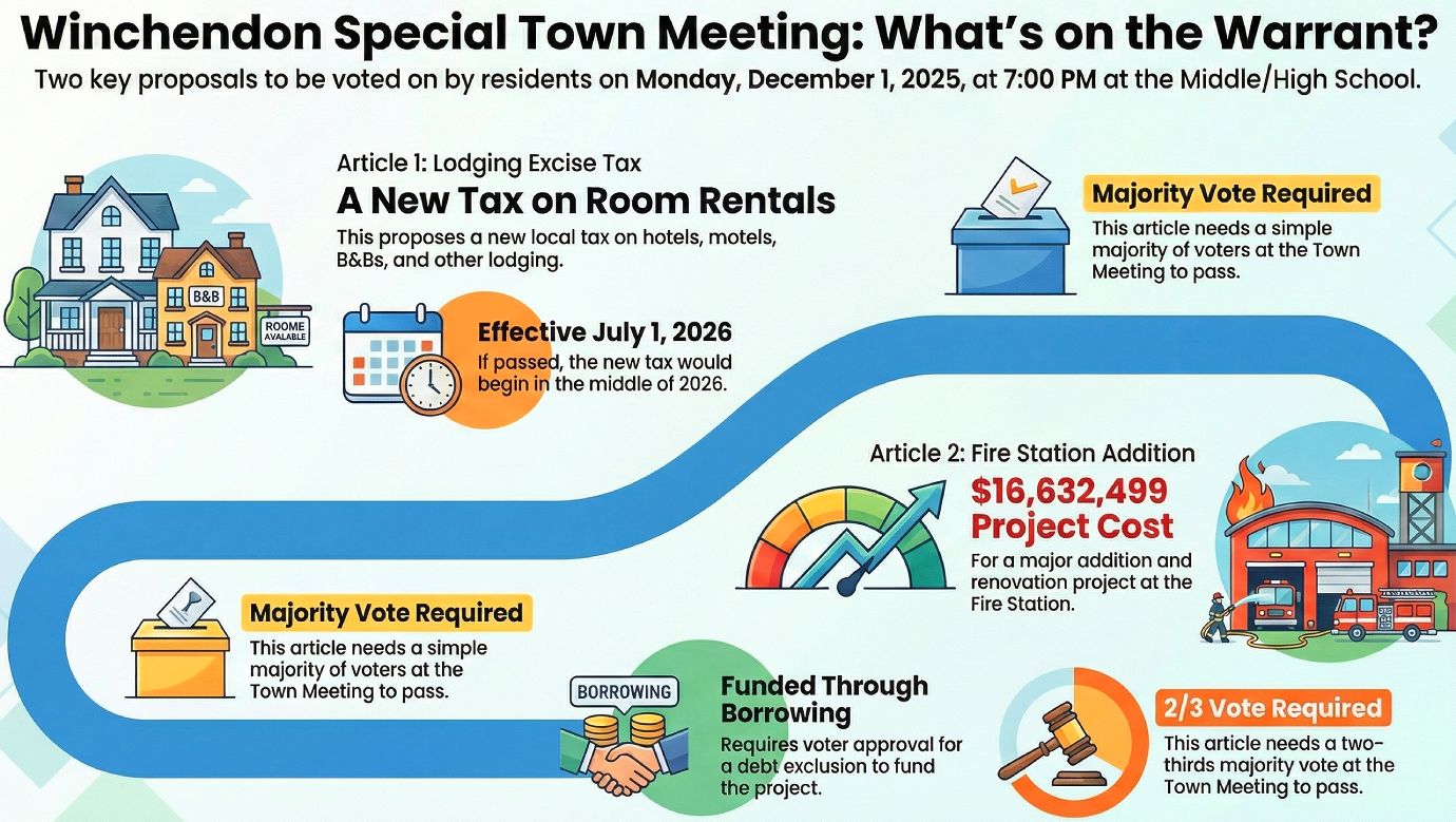 Winchendon Special Town Meeting 12 1 25 infographic