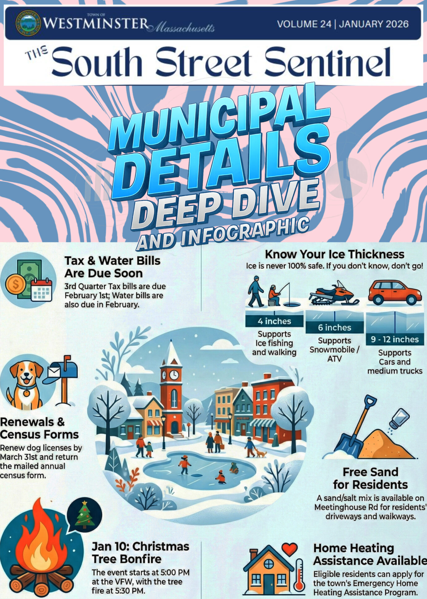 Westminster MA January 2026 Collage