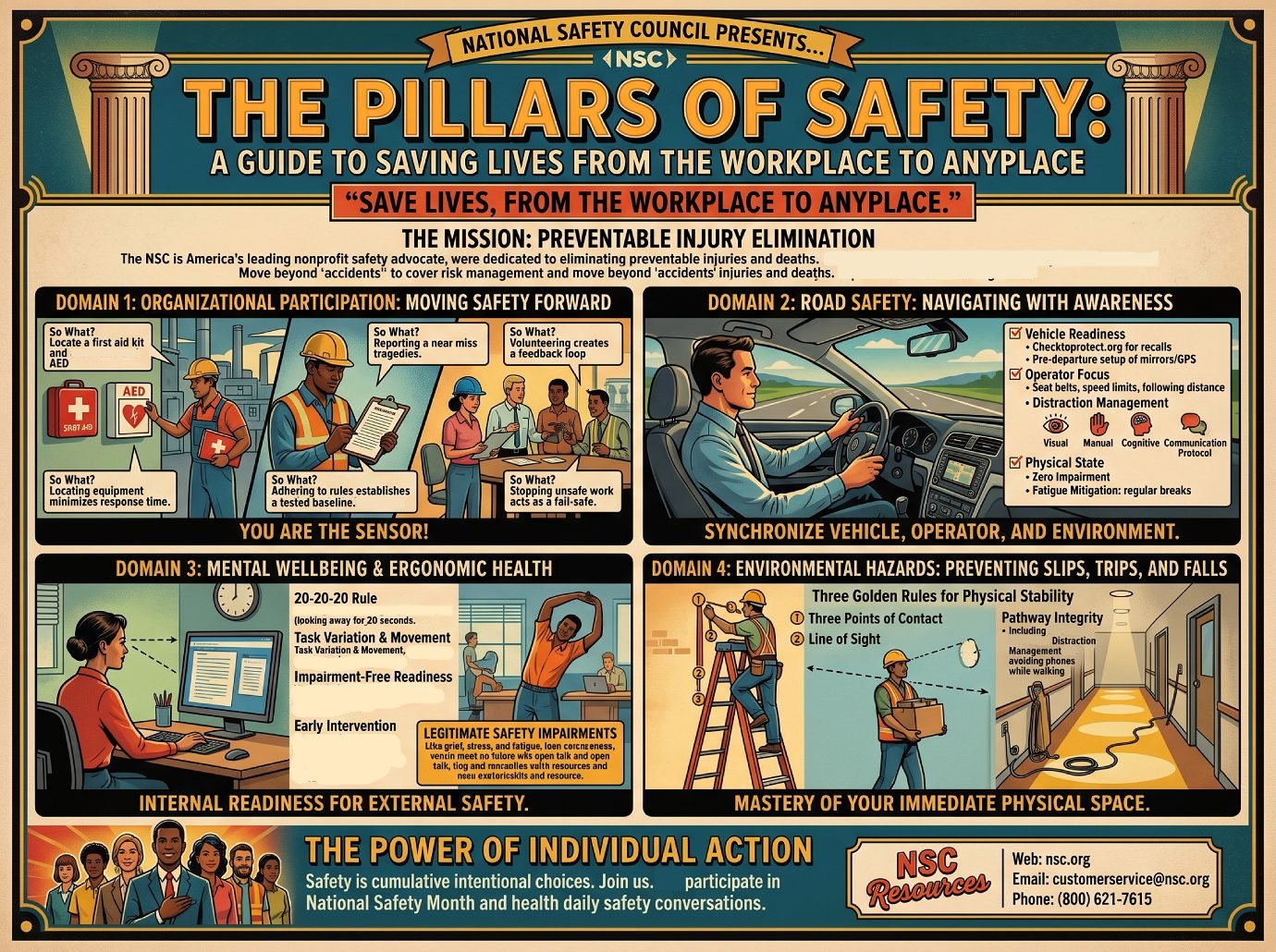 Pillars of Safety infographic