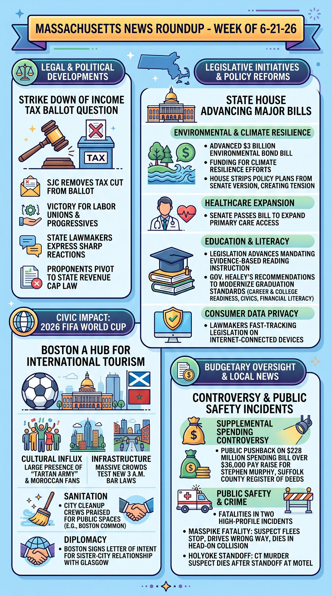 Massachusetts News Roundup - Week of 6-21-26