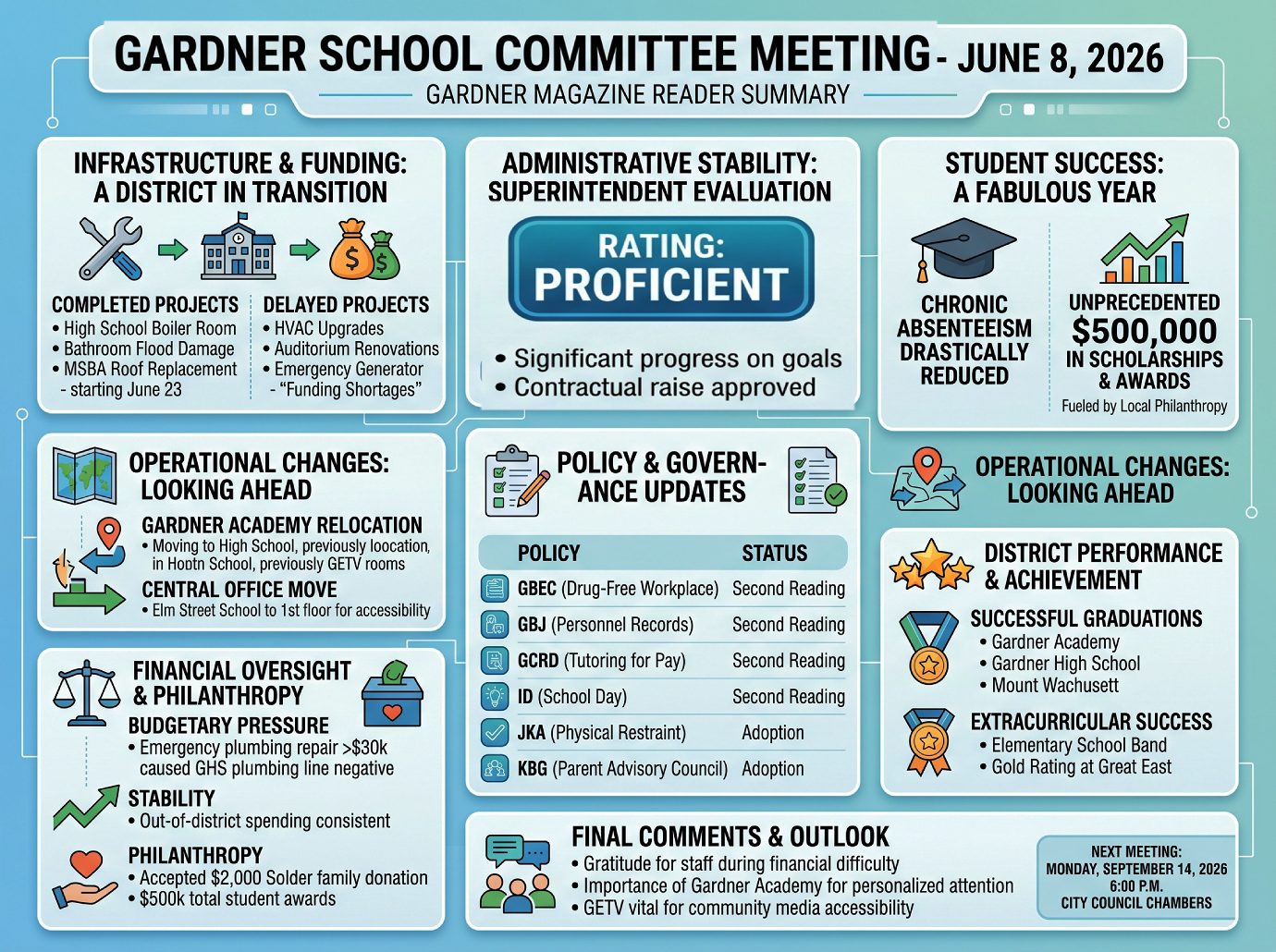 School Committee Summary 6-8-26