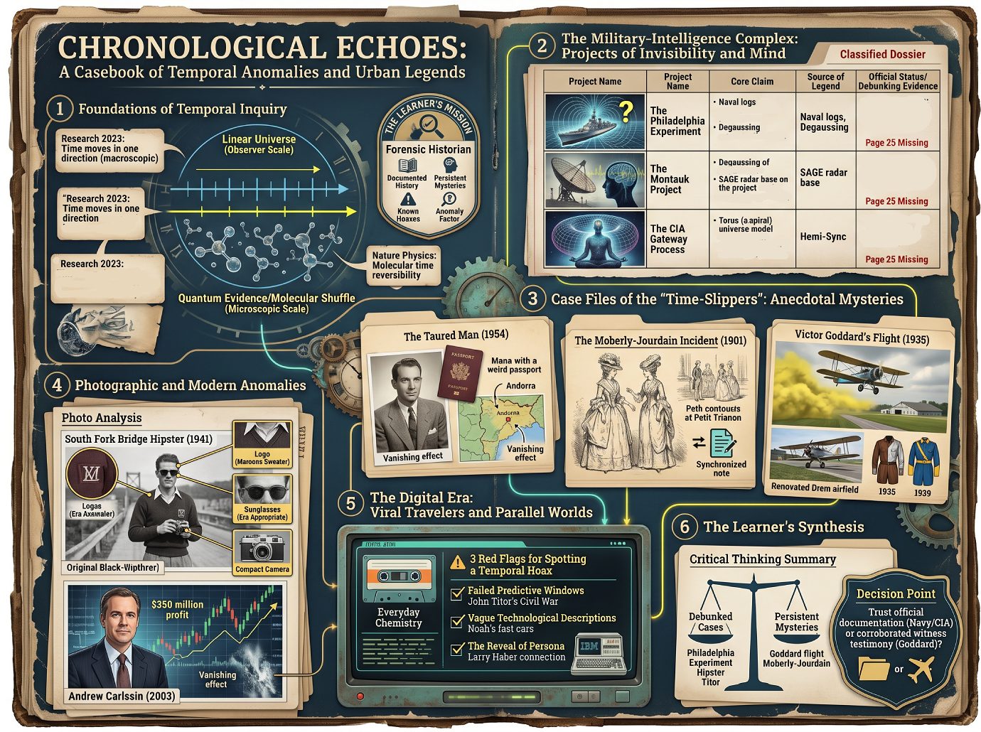 Chronological Echoes - Temporal Anomalies and Urban Legends