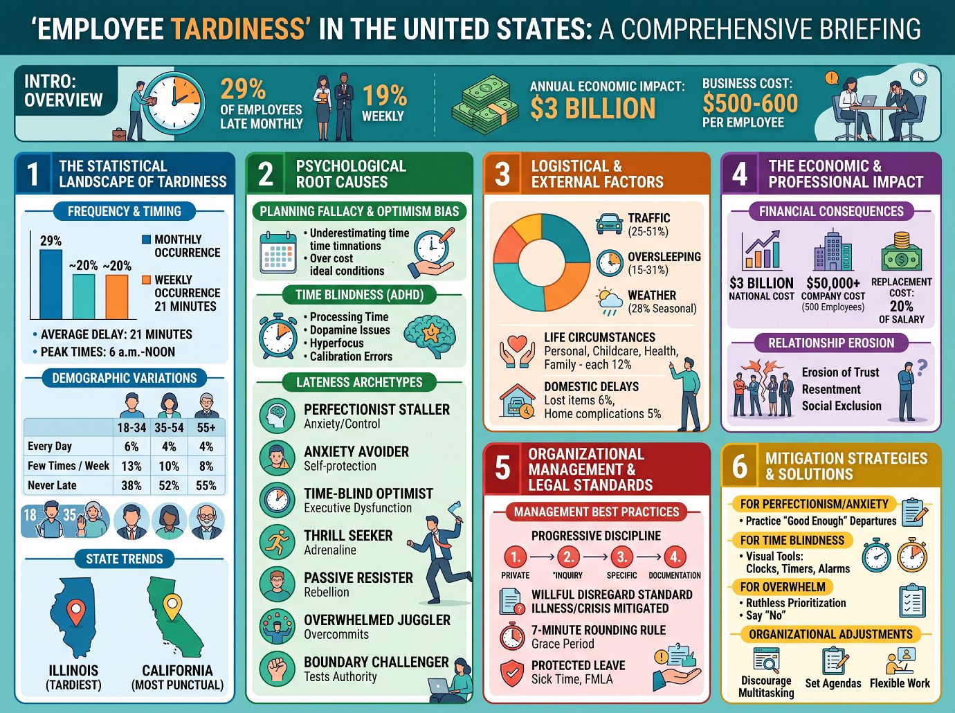 Employee Tardiness in the Workplace - a Comprehensive Briefing