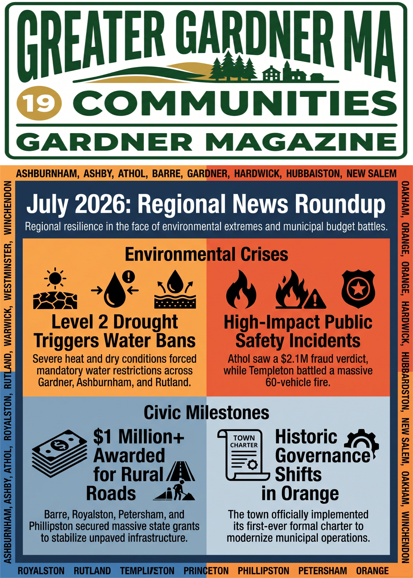 Greater Gardner MA - Top News Stories of July 2026