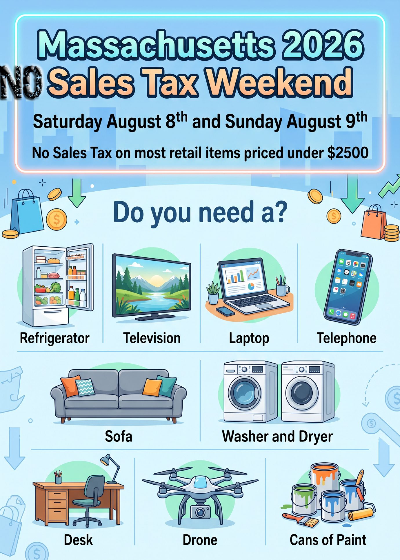 No Sales Tax Weekend 2026