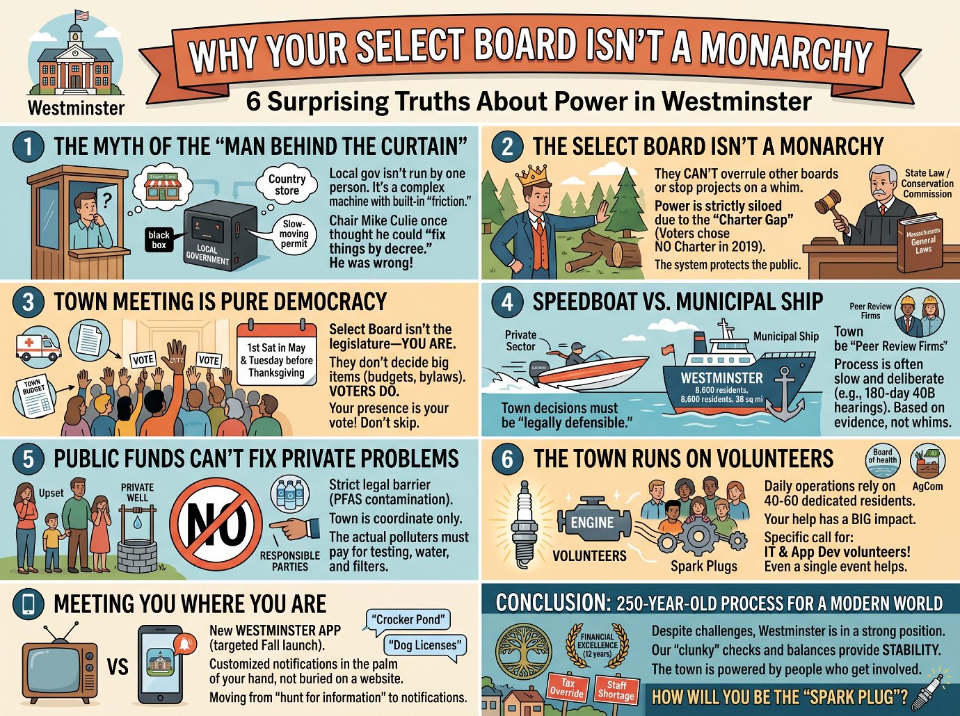 Why Select Board Is Not a Monarchy