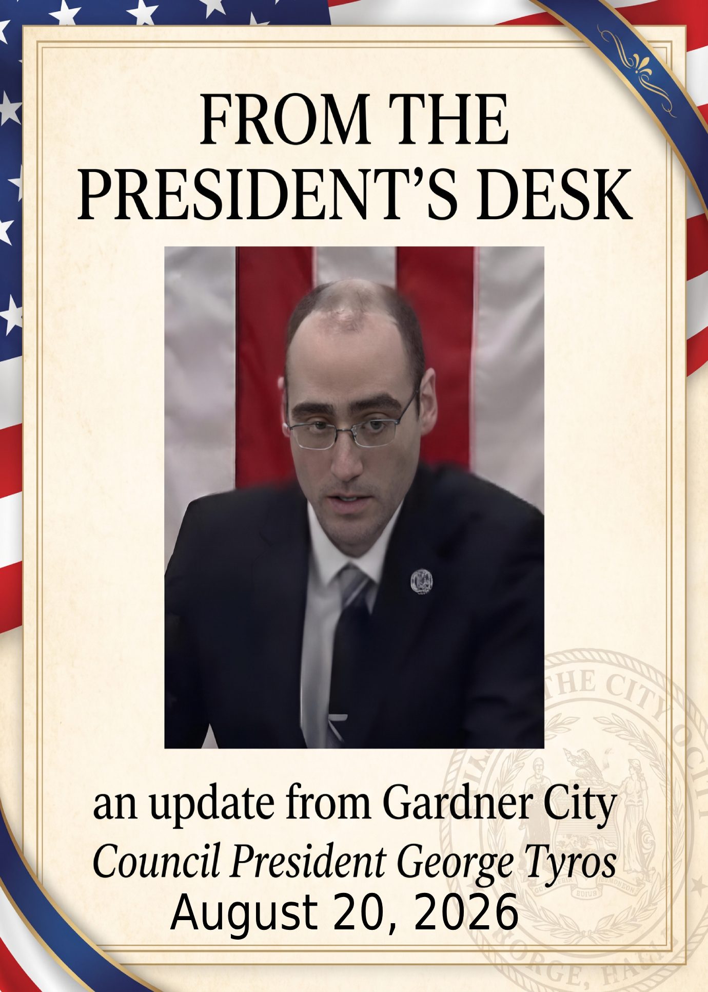 From the President's Desk - 8-20-26