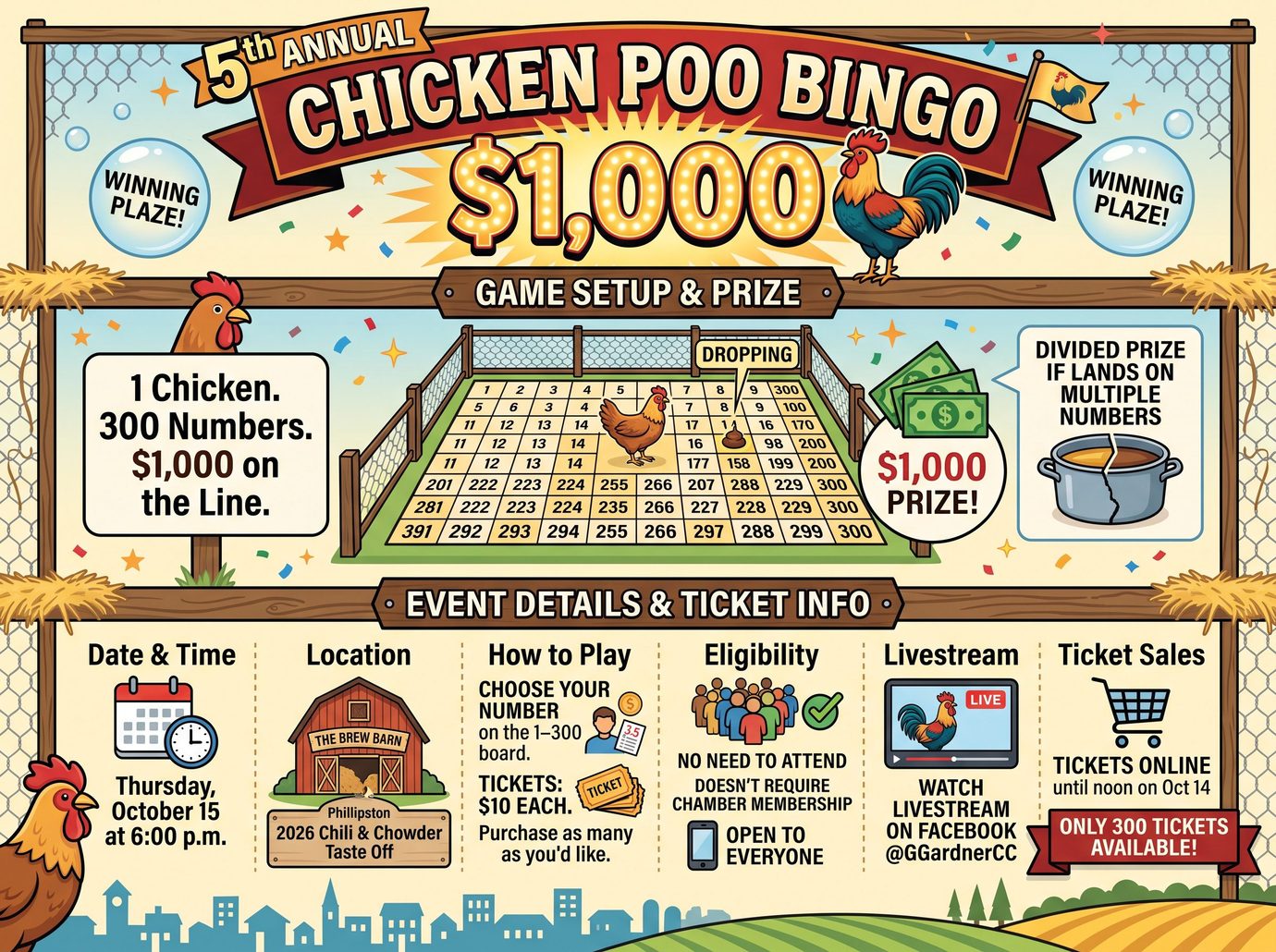Chicken Poo Bingo 2026