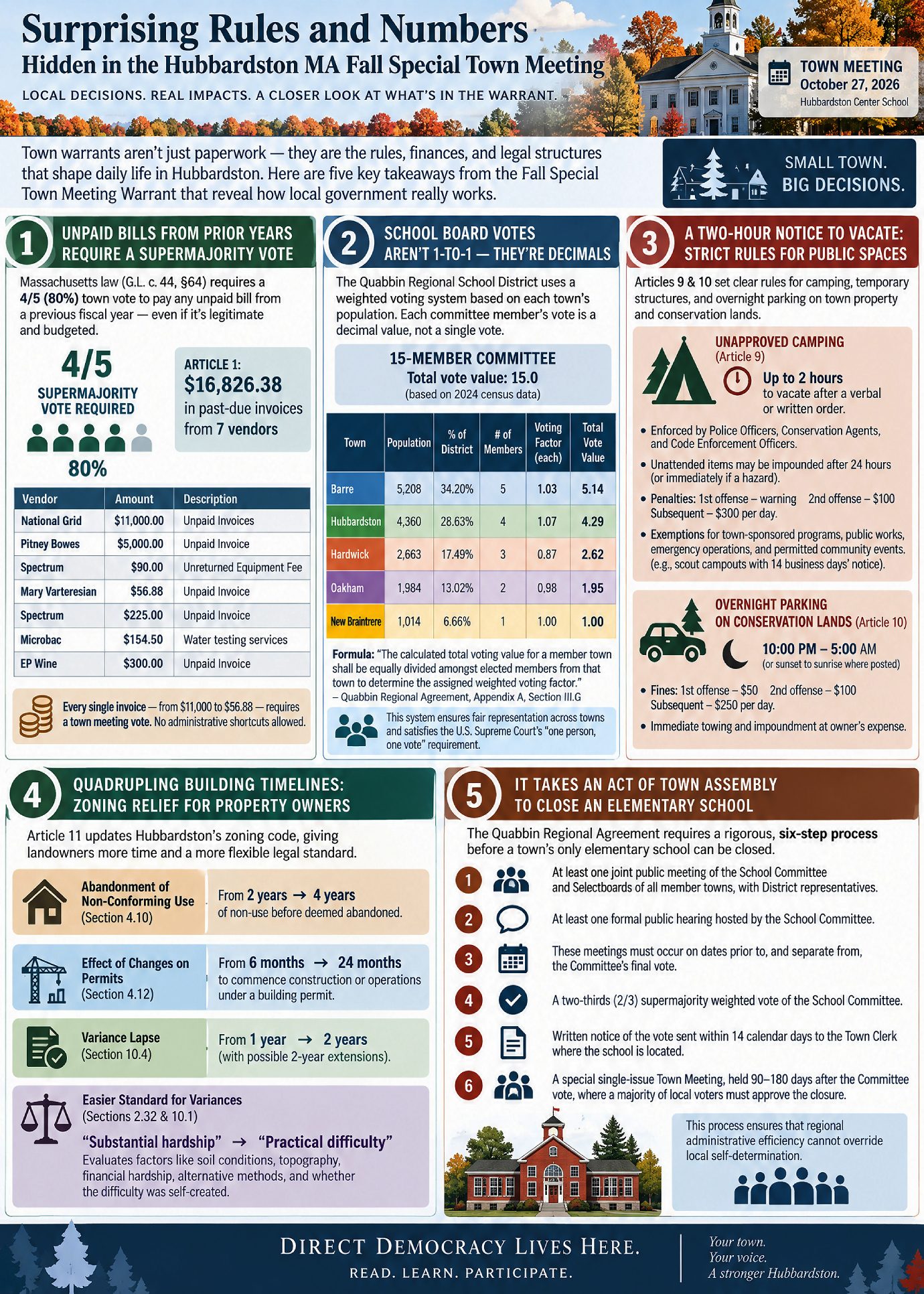 Surprising Rules and Numbers - Fall 2026 - Hubbardston MA