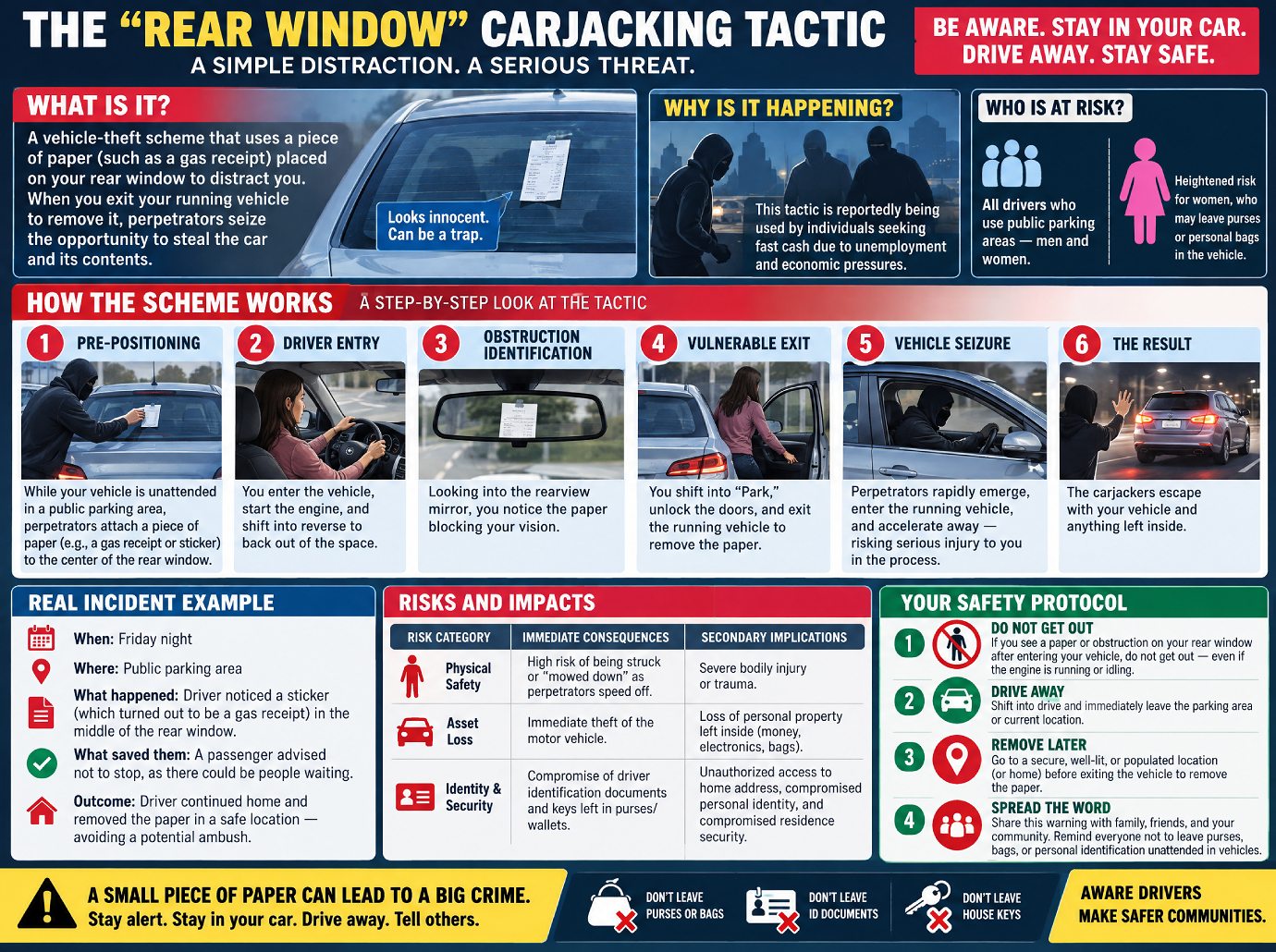 Rear Window Carjacking Tactic